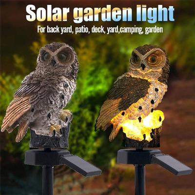 Солнечная лампа Owl, светодиодная лампа для газона, водонепроницаемая, для украшения сада, солнечные светильники для ландшафта