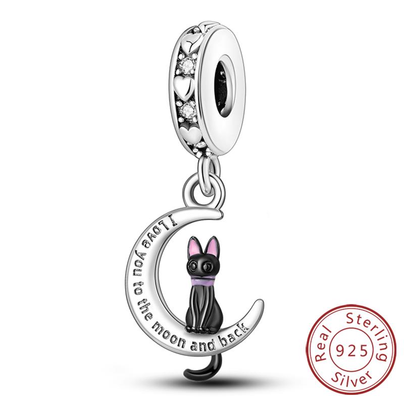 Шармы Медь Собака Кошка Отпечаток лапы Любовь к питомцам Шармы Бусины Подходят для оригинальных браслетов Ожерелья Подвеска Женщины DIY Ювелирные изделия