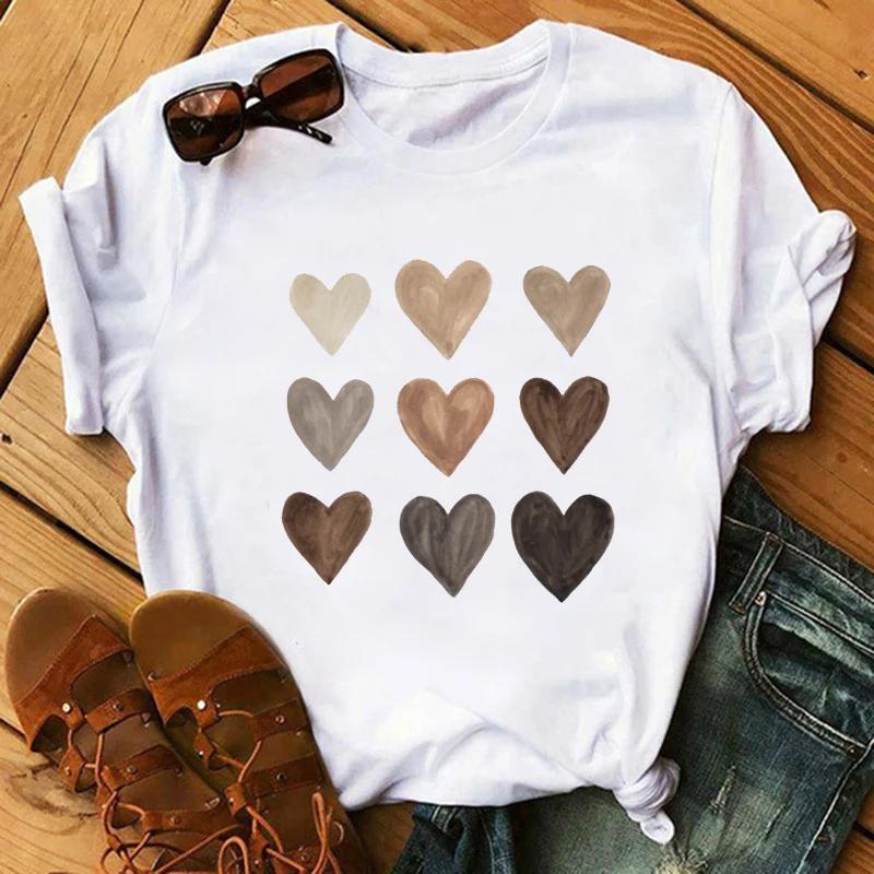 Футболка с модным принтом Kawaii Melanin T Shirt Women Funny Black African Curvy Hair Girl Graphic Tees Aesthetic T Shirt Female Unisex