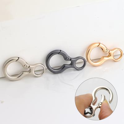 5 шт. Металлические круглые брелоки для ключей Брелок Кольцо Зажим Держатель Органайзер для ключей от дома, машины, Поисковик ключей, Женские, Мужские