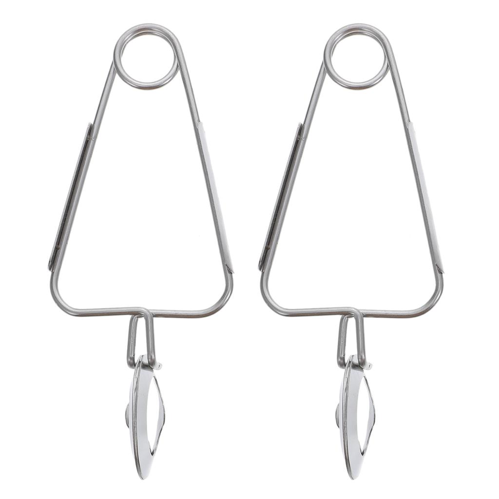 2 Pcs Stainless Steel Meal Tongs Escargot Snail Tableware Kitchen Food Serving Clip Pasta Utensils
