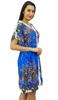 Bimba Women Short Polyester Button-Down Kaftan Beach Coverup Drawstring