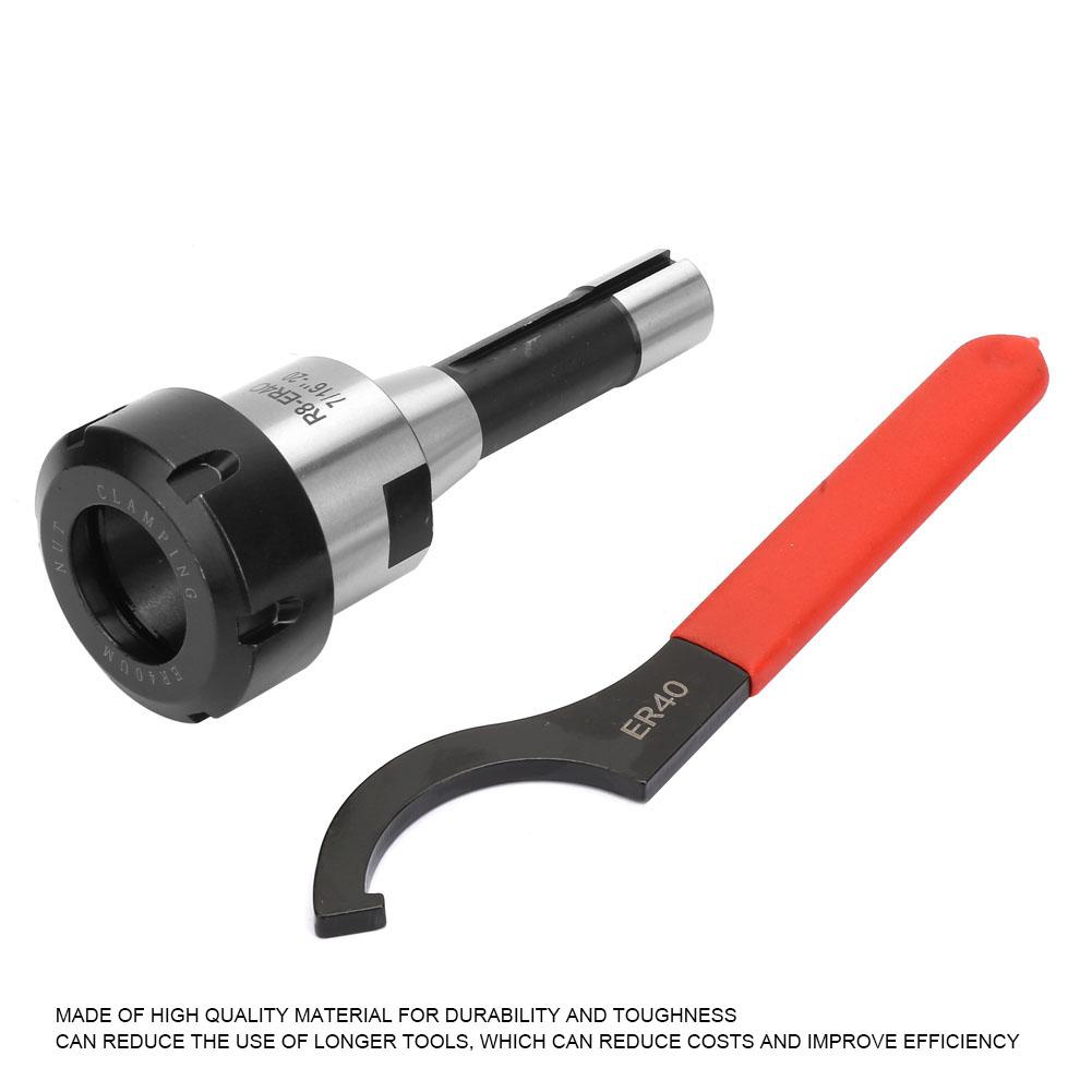 R8ER40 Collet Set R8 Shank Collet Chuck Holder   15Pcs ER40 Collets For Milling Machines