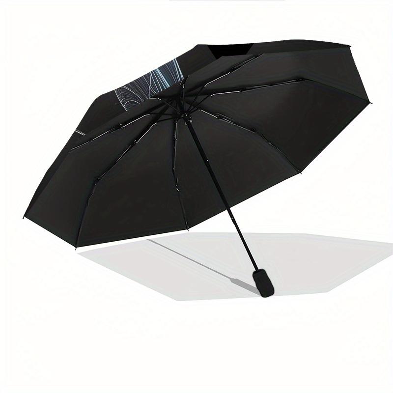 Disney Tinker Bell, Butterfly Automatic Open/Close Umbrella - Cute Umbrella with Cute Design, Portable 3-Fold Compact Umbrella for Men & Wom