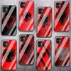 Albania Flag Tempered Glass Phone Case For iPhone Samsung Galaxy OnePlus Oppo Xiaomi Redmi Note S A 7 8 9 10 11 12 13 14 20 21 22 53 Pro Max Ultra