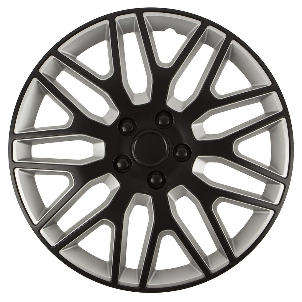 Kołpaki Dakar black / silver 15", 4 szt.
