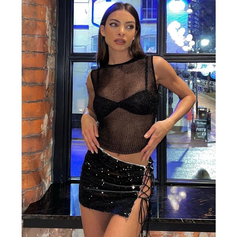 Новый женский модный и сексуальный топ-майка