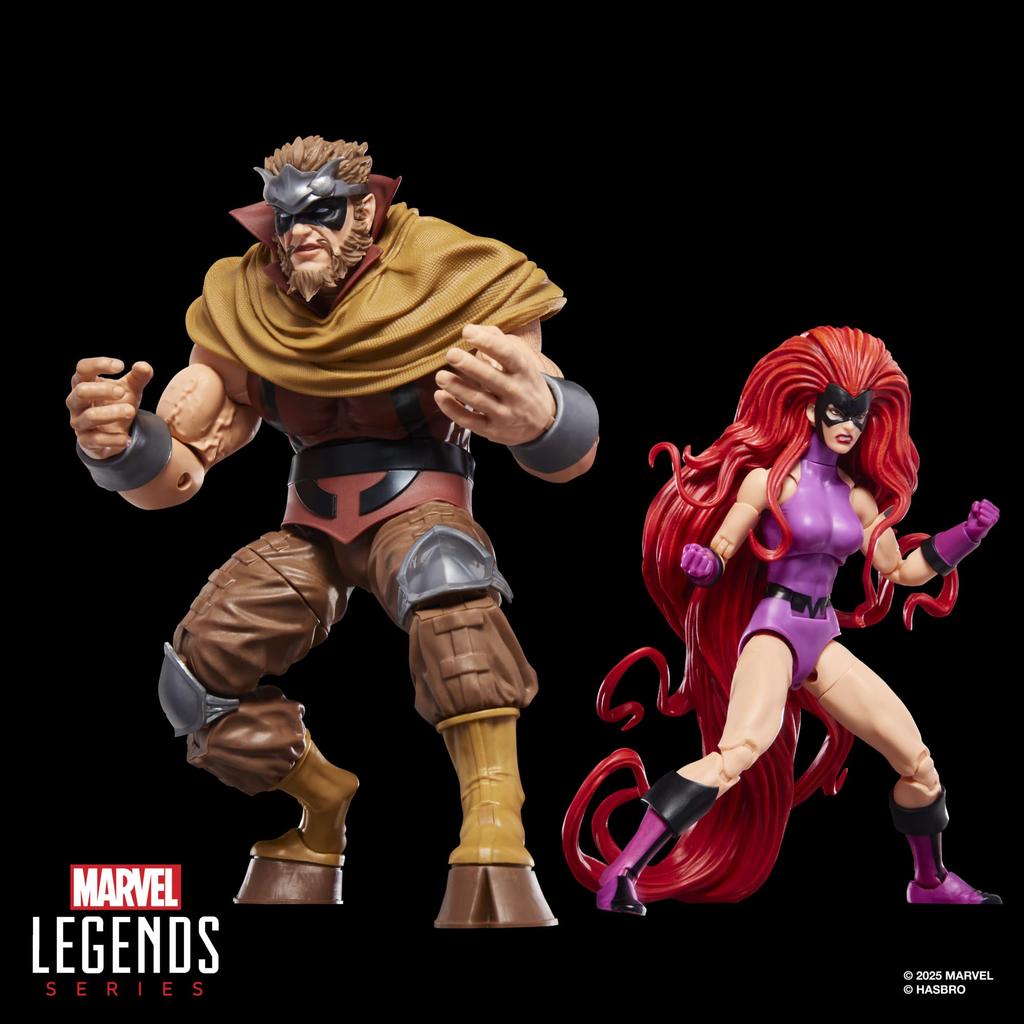 Marvel Нелюди Медуза и Горгон Набор из 2 фигурок 6 дюймов Коллекционные фигурки Действия Вдохновленные комиксами Фантастическая четверка