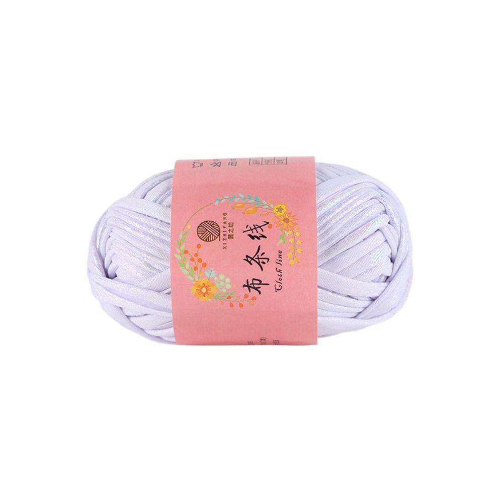 100g Shiny Crochet Yarn Imitation Leather DIY Hand Knitting Universal Yarn Ball For Cushion