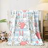 Cute Bunnies with Hearts and Daisies print blanket soft and cozy perfect for the living room bed sofa or a nap,gift