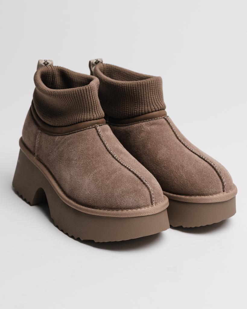 Uggs with a Platform Sole Allsy 8752 37 Beige Suede Wool