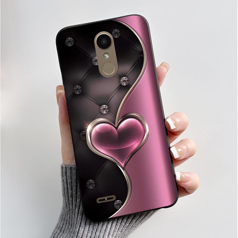 Чехол для телефона LG K10 2018/K11 2018/K11 Plus/K11+ Чехол Роскошный Модный Бабочка Цветок Мягкий ТПУ Черный Силикон Желейный Чехол