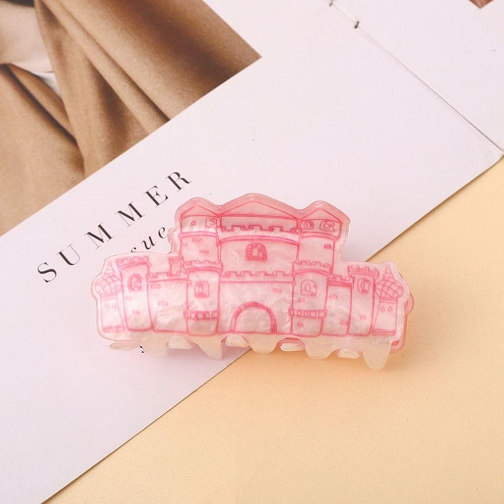 Clip Candy Color Flower Hair Clip Female Hair Accessories Plastic Hair Claw Korean Style Headwear