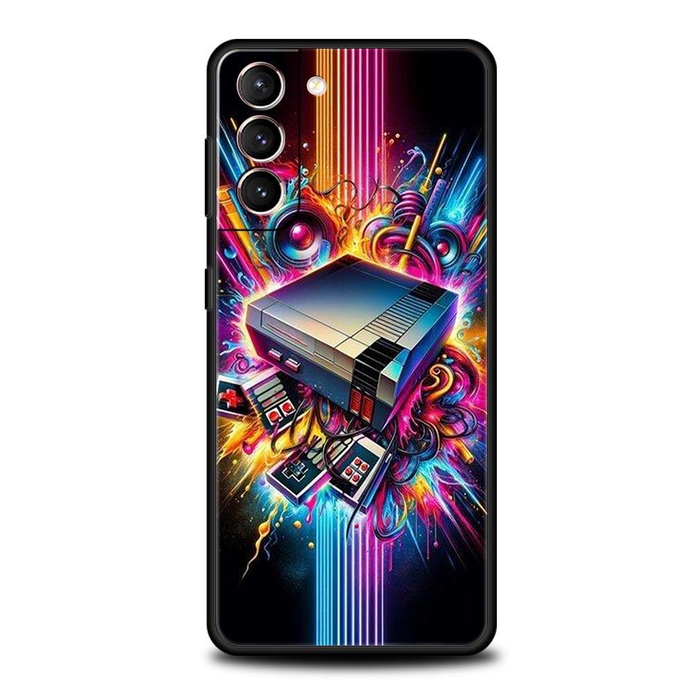 Чехол для телефона Игровая приставка для Samsung Galaxy S26 S25 S24 S23 S22 S20 S21 FE Ultra S25 Edge Plus 5G Мягкий ТПУ Чехол Capas