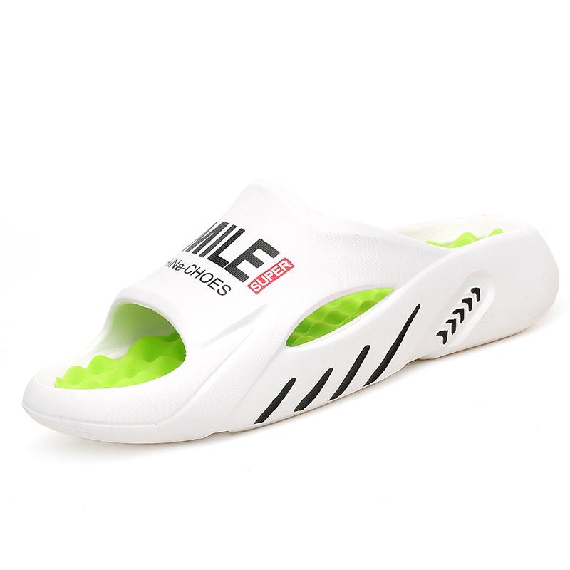 Мужские массажные тапочки, шлепанцы, домашние и уличные сандалии, пляжная повседневная обувь, мужские тапочки на удобной подошве