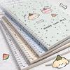1pc A5 Cartoon Line Coil Notebook Hard Cover Kawaii Korean Stationery School Supplies for Students Back To School