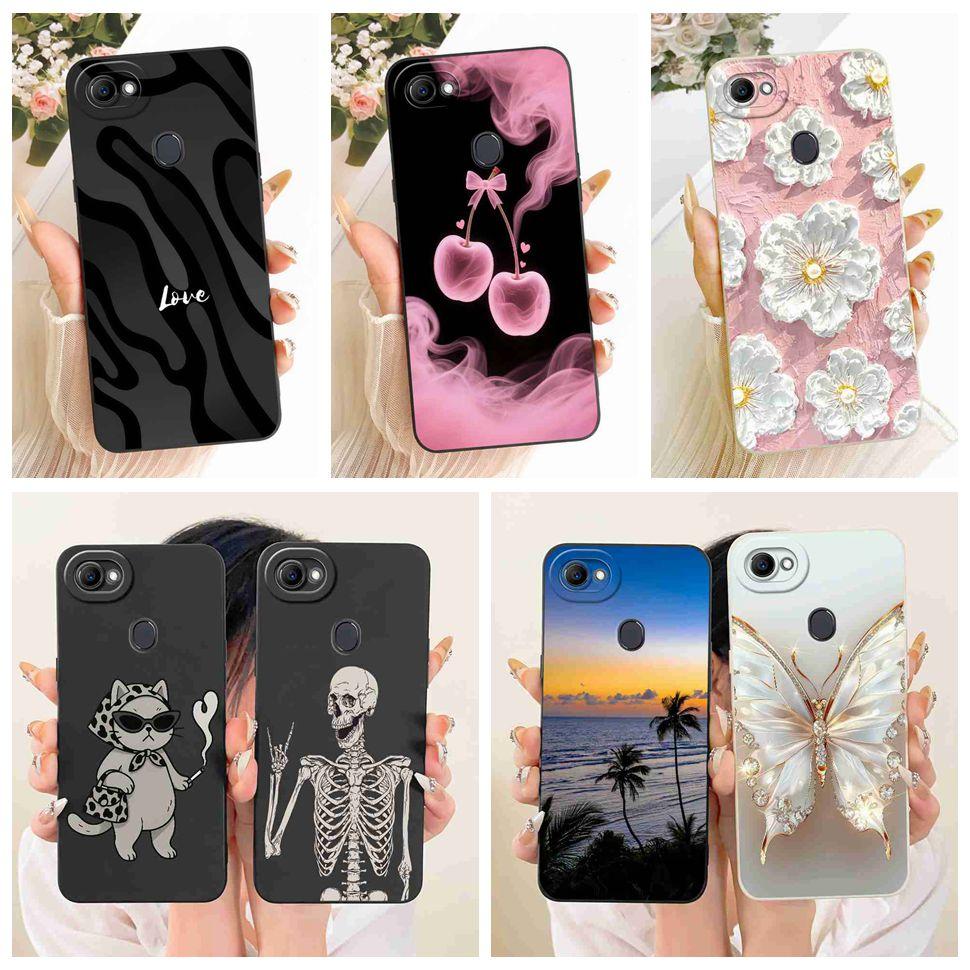 Beautiful Flowers Case For Oppo F7 Case CPH1819 CPH1821 Soft Silicone Fundas Phone Cases For Oppo F7 F 7 4G Cover Fundas