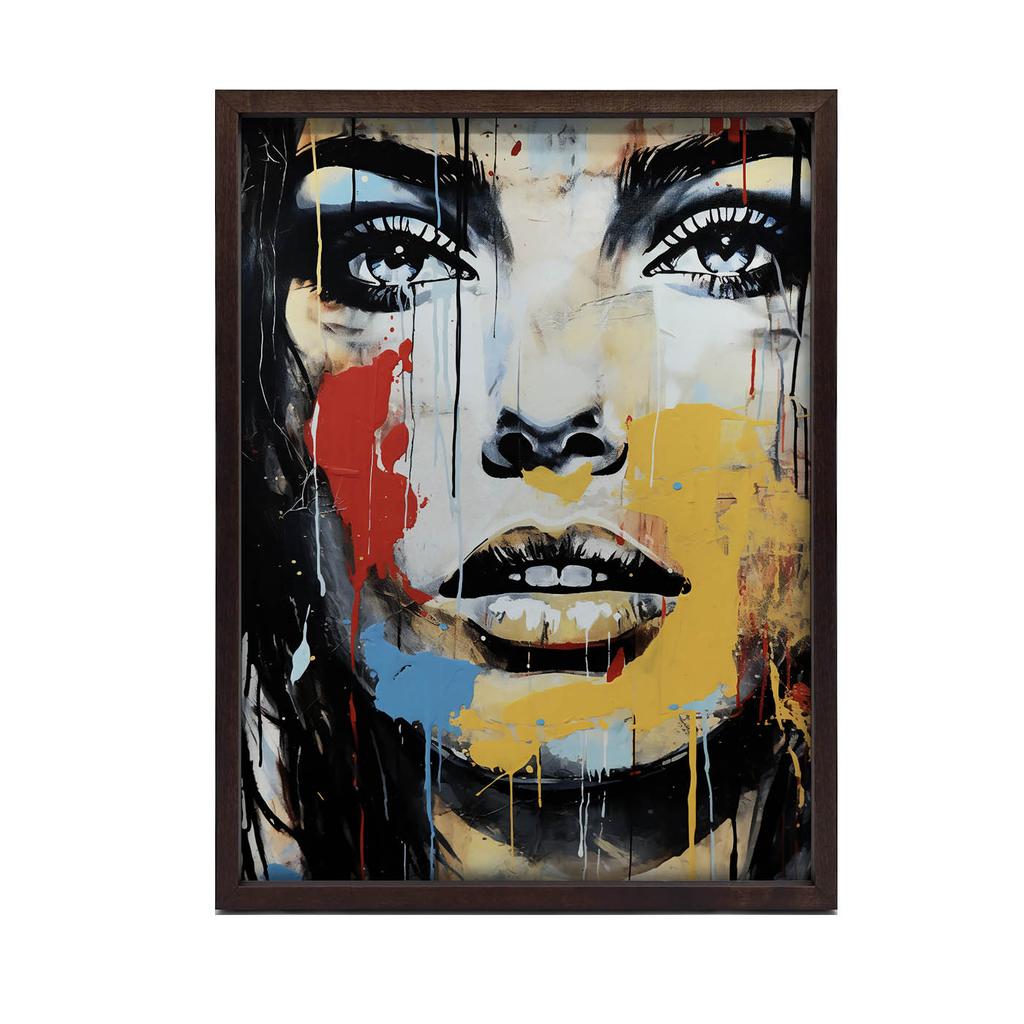 Kolorowe Oblicze Kolorowe Oblicze, 40X50 Cm, Rama Aluminiowa Czarna, Papier Matowy 230 Gsm