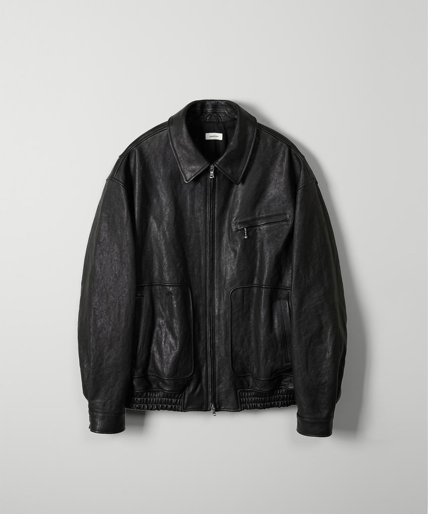 LEEOTOLA Port Drizzler Leather Jacket - Black