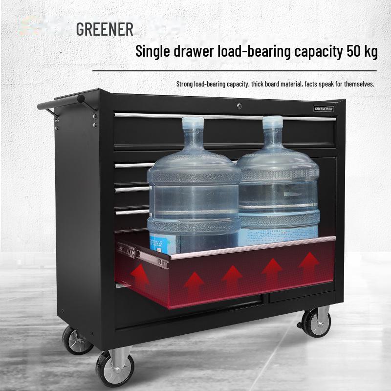 Green Forest Multi-Layer Mobile Repair Tool Cart