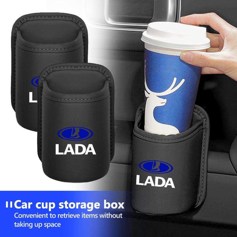 Car Door Cup Holder Hang Drink Storage Box Accessorie For Lada Vesta Niva Samara Kalina Largus Priora Xray GrantaWW3