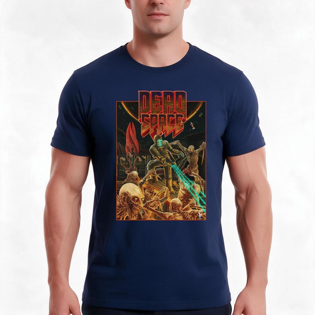 Dead Space Doom (1993) Cover Tshirt Summer Casual Cotton Tee Oversized Streetwear Tops Vintage Graphic Print 100 Cotton