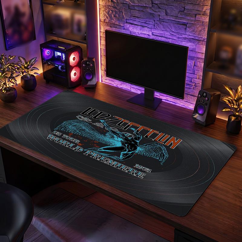 Led Zeppelin Print Large Mouse Pad Smooth Surface Anti?Slip Desk Mat For Gaming Office Laptop Decoration
