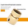 1" Hose To Faucet Quick Connector for Car Wash - Compatible with 2, 3, 4, 6 Point Soft Hoses/Water Guns
