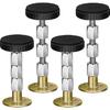 Adjustable Threaded Headboard Stoppers Fixer, Bedside Antishake Telescopic Support Stabilizer, 4 Pack Metal Bed Frame Anti-Shake Tool for Room Wall,