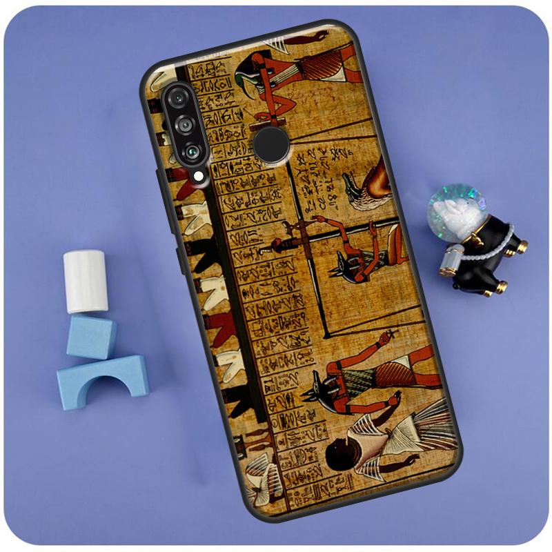 Egypt Cuneiform Akkadian Pharaoh Case For Huawei Nova 11i 8i 3i 9 10 SE 11 Pro 5T Y60 Y61 Y70 Y90 Y91 P20 P30 P40 Lite Cover