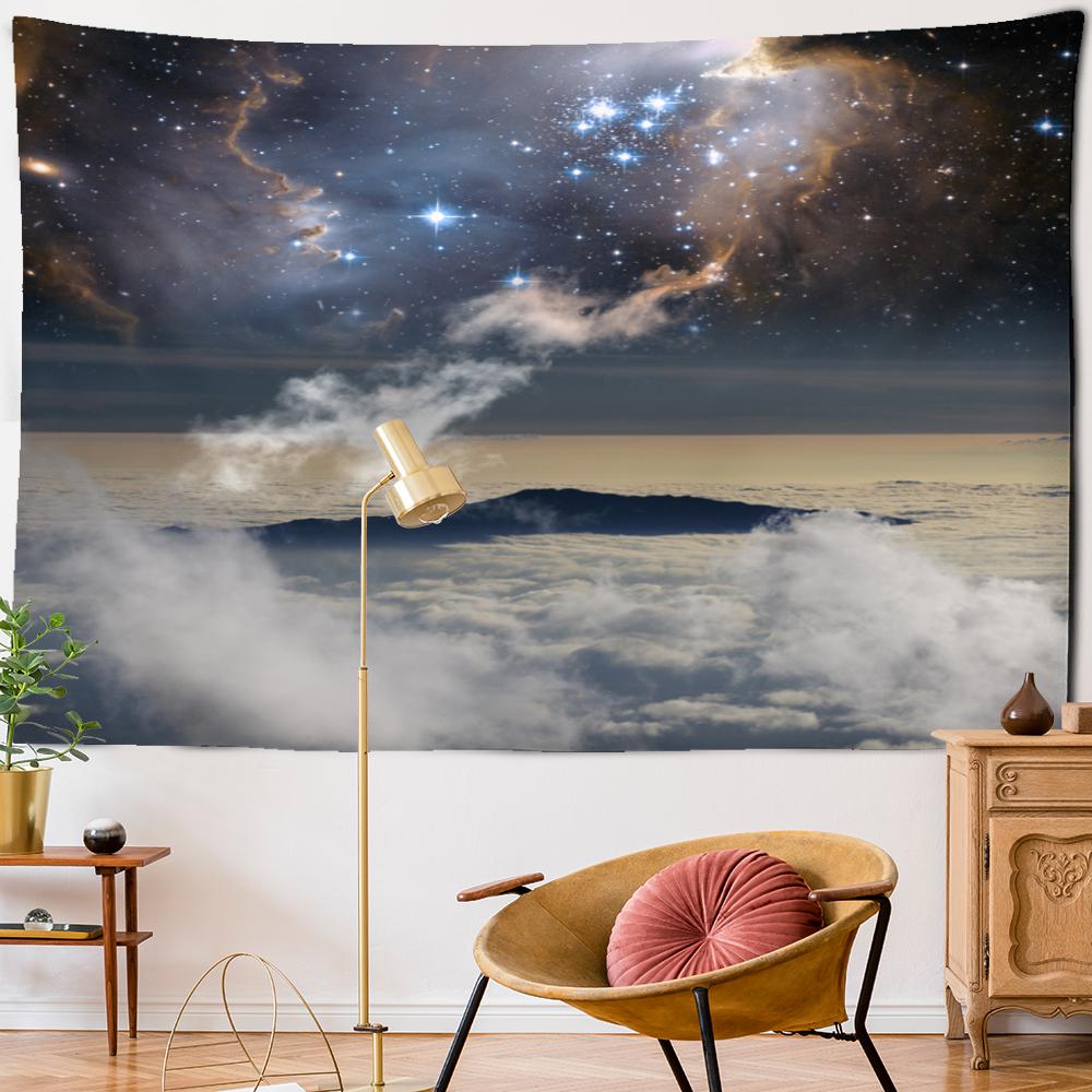 Научная фантастика картина маслом гобелен настенный богемный мультфильм хиппи психоделический ковер художественная комната домашний декор
