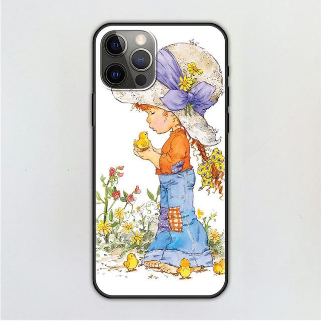 Чехол для мобильного телефона для Iphone 14 12 Mini 11 Pro X Xs Max Xr 8 7 6 6s Plus черный силиконовый чехол из ТПУ Fundas с рисунком Сары Кей