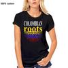Colombian Roots Colombia Flag T Shirt Short Sleeve Custom T-shirts Fashion Cosplay Oversize O-neck Cotton Funny T-shirts