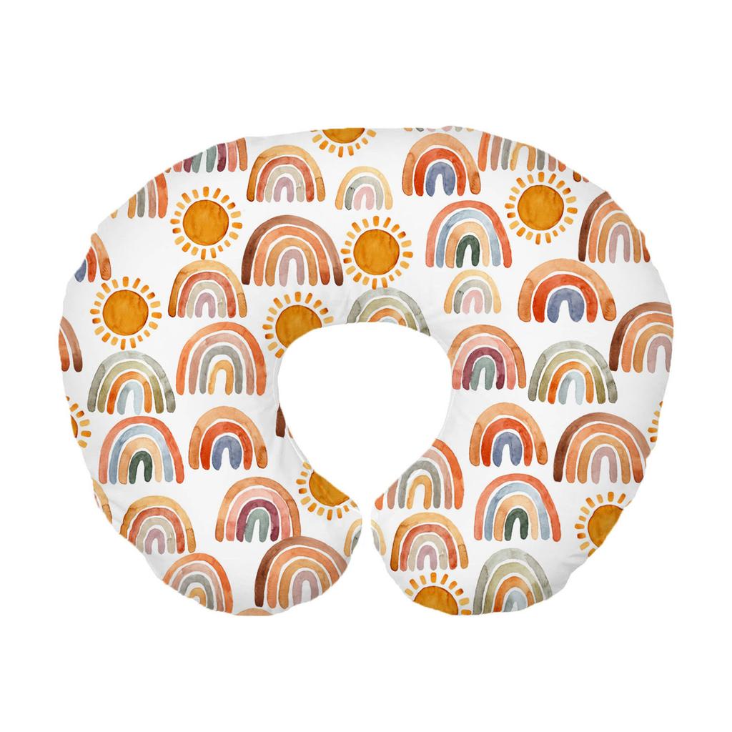 Washable Nursing Pillowcase Removable Nursing Pillow Cover U Shape Print Nursing Pillow Case Breastfeeding Pillow Sleeve