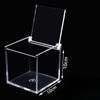 Transparent Flip-top BoxSquare Packaging Box Storage Box Thickened Micro-landscape Display Injection-molded Square Box