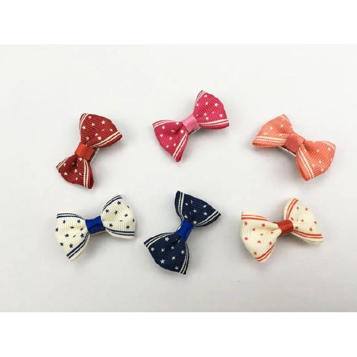 (100 Pieces/lot) Cute Handmade Pet Hair Grooming Accessories 73 Colors Boutique Ribbon Dog Cat Hair Bows With Metal Clips