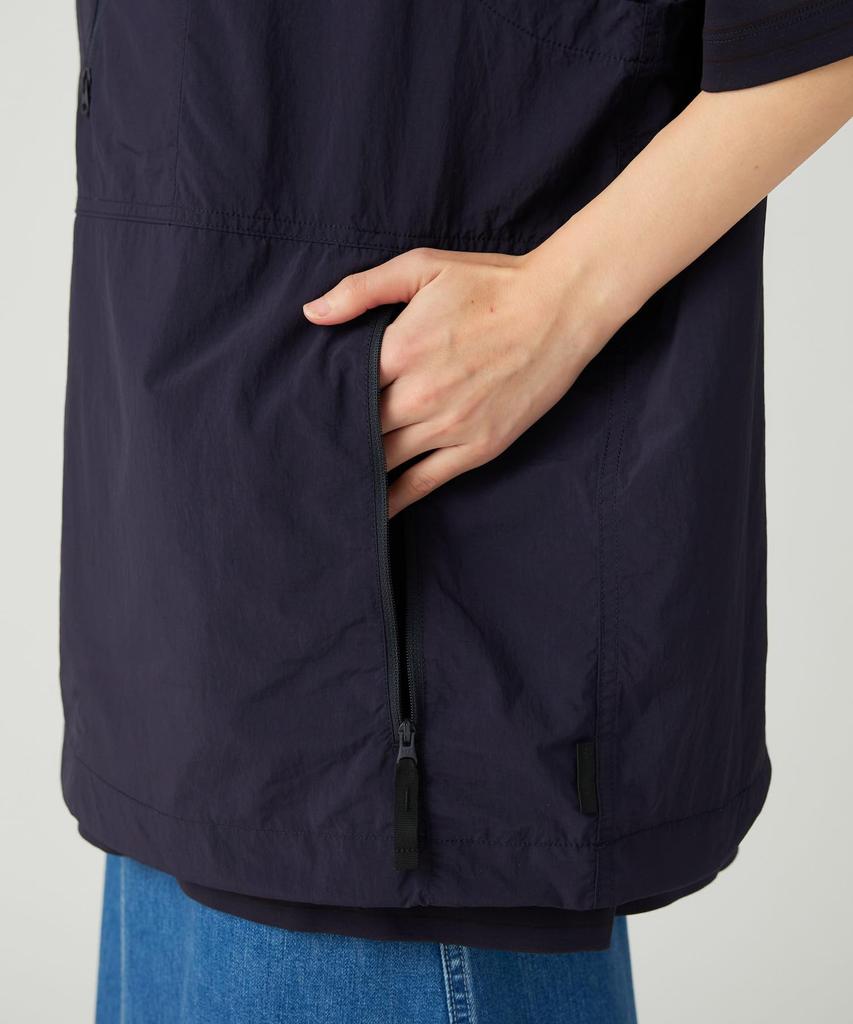 Snow Peak Nylon Tussah Utility Storage Vest and Size M JK-25AU009, Men's Women's, Navy,