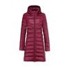 Feather New Women's Solid Color Women's Clothing Hooded and Hooded Removable Down Jacket Medium and Long Large Size Jacket