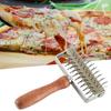 Yousheng Pizza Needle Roller Non-stick Labor-saving Wood Tasty Bread Pastry Hole Puncher for Baking
