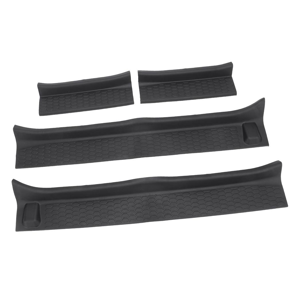 4 шт. автомобильная защита порога передняя задняя защитная противоскользящая текстурированная поверхность порог двери крышка ступеньки для