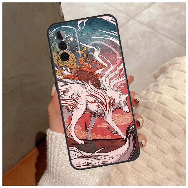 Чехол в японском стиле с аниме-лисой для Samsung Galaxy A13 A33 A53 A34 A54 A14 A15 A16 A26 A36 A56 A12 A32 A52 A06 A35 A55