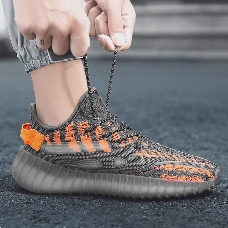 Men's Summer Breathable Mesh Running Shoes - Casual, Trendy, Lightweight Sports Sneakers