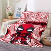 The 3D printed Deadpool flannel blanket is suitable for bedrooms, living rooms, beds, camping, picnics, offices, and other place
