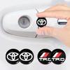 2/4/6Pcs Car Door Lock Keyhole Sticker Emblem Car Protective Sticker For TRD Racing Supra Corolla Parts Sport Yaris Grmn