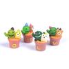 Miniature Diy Cactus Pot Ornamental Fairy Garden Ornament Decor Craft Dollhouse
