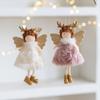 Angel Girl Christmas Angel Doll Drop Ornaments Hanging Pendant Plush Toy Pendant Party Gift Old Man Snowman Xmas Tree Pendant