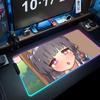 Miyu blue archive Коврик для мыши RGB Игровой коврик для мыши Большой светодиодный коврик Настольный коврик для ПК Светящийся коврик для мыши Большие коврики для клавиатуры Настольный ковер С