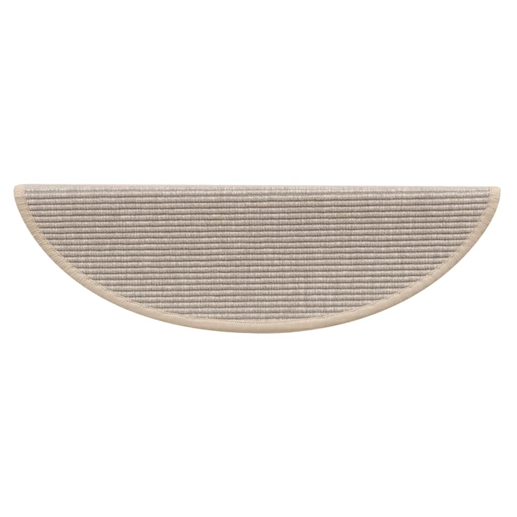 Stair Treads 15 pcs. 56 x 17 x 3 cm Silver Semi Round