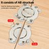 1 Set Woodworking Fastener Furniture Hinges Tabletop Connector Table Buckles Desk Combination For Wardrobe Cabinet Folding Shelf
