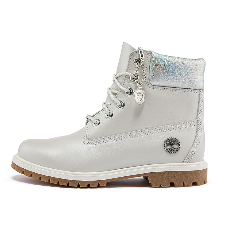 Timberland 6 Inch Outdoor Casual Short Martin Boots Women Boots Light-Gray A2M4D